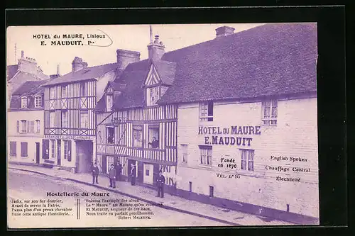 AK Lisieux, Hotel du Maure, E. Mauduit, Fonde en 16706