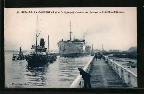 AK Riva-Bella-Quistreham, Le Neftesyndicat sortant des chanliers de Blainville