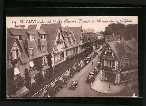 AK Deauville, La Plage Fleurie - Facade du Normandy rue de l`Ecluse
