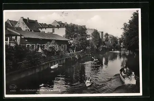 AK Gumbinnen, Klein Venedig, Boote