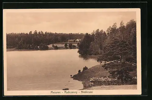 AK Rudczanny /Masuren, Der Niedersee