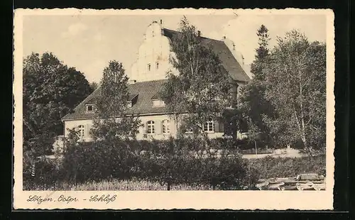 AK Lötzen, Teilansicht vom Schloss