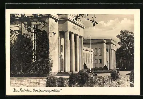 AK Bad-Nauheim, Herzforschungsinstitut, Aussenansicht