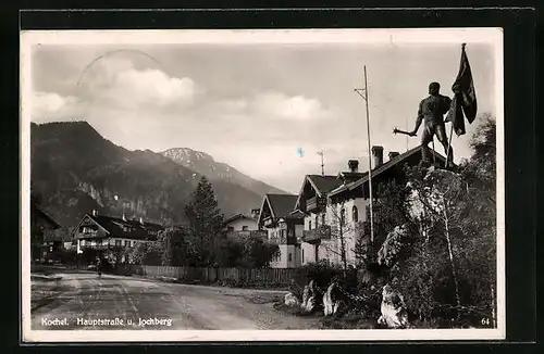 AK Kochel, Hauptstrasse, Jochberg