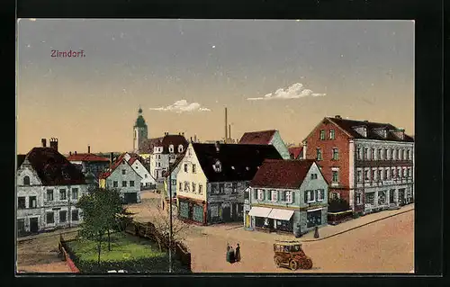 AK Zirndorf, Strassenpartie mit Passanten