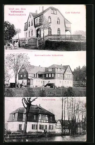 AK Niederneukirch, Cafe Valtental, Sommerfrische Valtenblick, Valtenmühle
