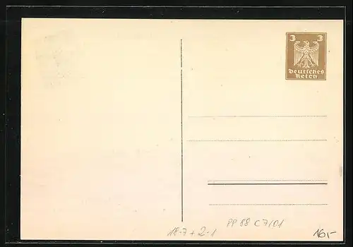 Künstler-AK Oggersheim, V. Südwestdeutscher Philatelistentag 1924, Teilansicht, PP 88 C 7 /01, Ganzsache