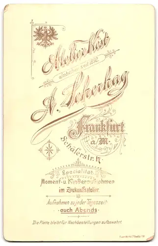 Fotografie A. Scherhag, Frankfurt a. M., Schäferstr. 17, Ufz. des Art.-Regts. in Unifrom mit seiner Gattin posierend