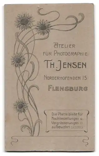 Fotografie Th. Jensen, Flensburg, Norderhofenden 15, Feiner Herr nebst Gattin