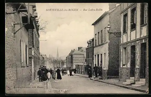 AK Sotteville-les-Rouen, Rue Ledru-Rollin