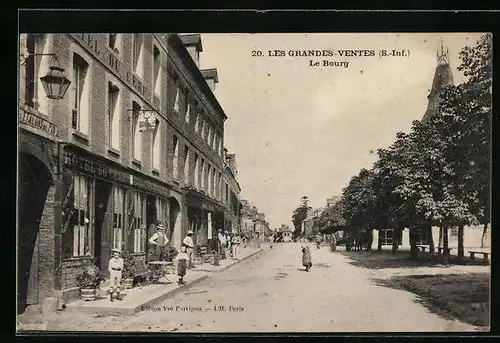 AK Les Grandes-Ventes, Le Bourg, Hotel du Cerf