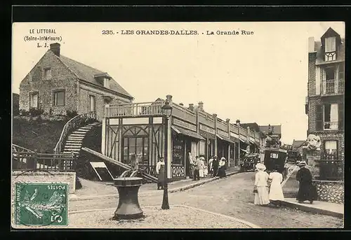 AK Les Grandes-Dalles, La Grande Rue