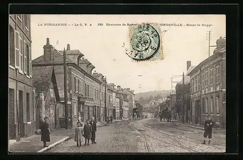 AK Bondeville, Route de Dieppe