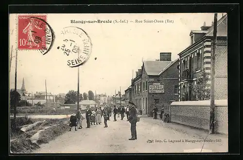 AK Blangy-sur-Bresle, Rue Saint-Ouen