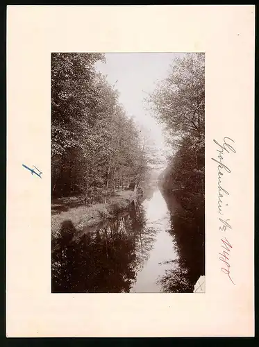 Fotografie Brück & Sohn Meissen, Ansicht Grossenhain i. Sa., Blick auf die Röder mit Wanderweg