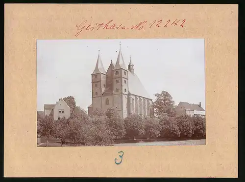 Fotografie Brück & Sohn Meissen, Ansicht Geithain, Blick auf die Kirche