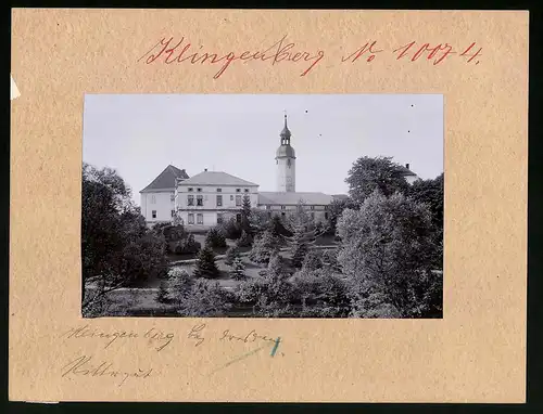 Fotografie Brück & Sohn Meissen, Ansicht Klingenberg Bez. Dresden, Blick auf das Rittergut
