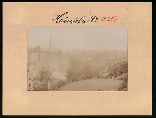 Fotografie Brück & Sohn Meissen, Ansicht Hainichen i. Sa., Blick auf den Ort