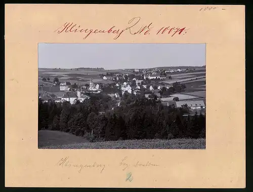 Fotografie Brück & Sohn Meissen, Ansicht Klingenberg, Blick auf die Stadt mit Kirche