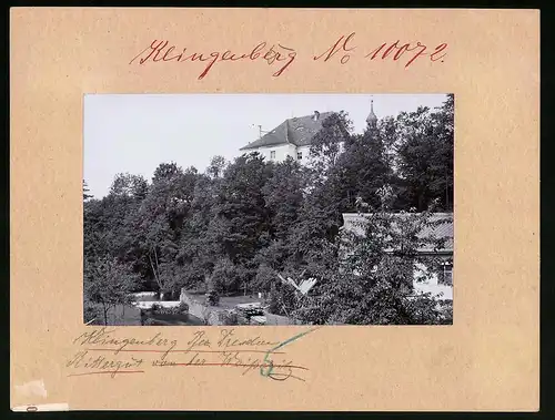 Fotografie Brück & Sohn Meissen, Ansicht Klingenberg Bez. Dresden, Partie am Rittergut