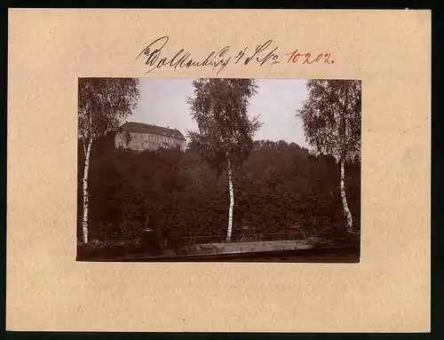 Fotografie Brück & Sohn Meissen, Ansicht Wolkenburg i. Muldental, Blick auf ds Schloss Wolkenburg