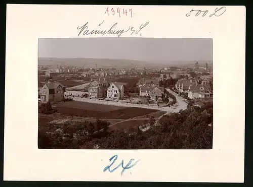 Fotografie Brück & Sohn Meissen, Ansicht Naumburg a. Saale, Blick auf das Villenviertel
