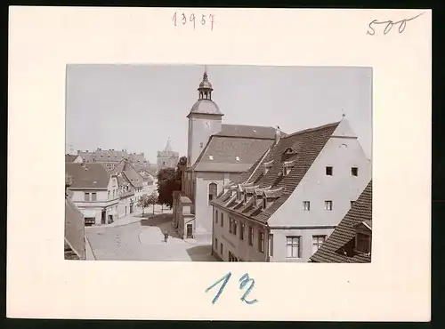 Fotografie Brück & Sohn Meissen, Ansicht Naumburg a. Saale, Strassenpartie an der Marienkirche