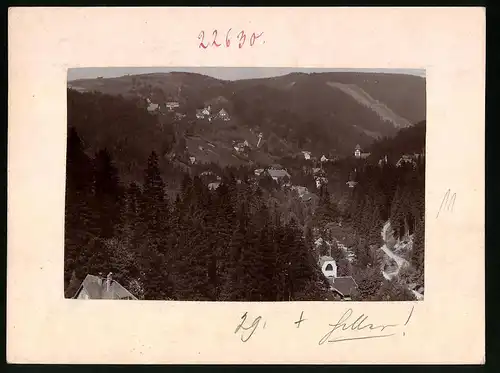 Fotografie Brück & Sohn Meissen, Ansicht Kipsdorf, Ortschaft von Bärenfels aus gesehen