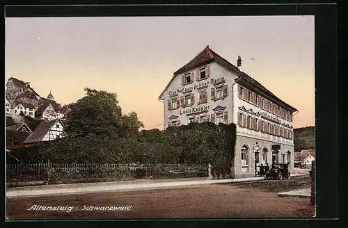 AK Altensteig i. Schwarzwald, Gasthof zum grünen Baum