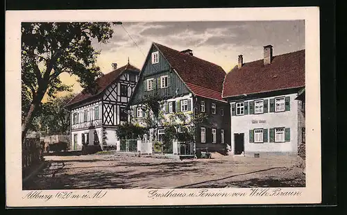 AK Altburg, Gasthaus und Pension von Wilh. Braun