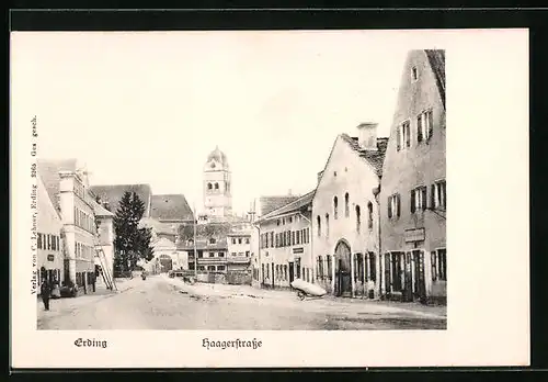 AK Erding, Ansicht der Haagerstrasse