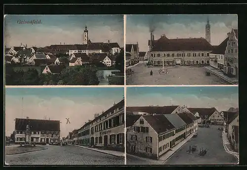 AK Geisenfeld, Ortsansichten mit Kirche