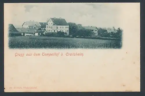 AK Kressberg, Ansicht des Schlosses Tempelhof
