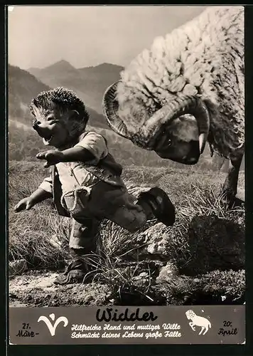AK Mecki vom Widder verfolgt