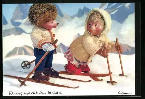 AK Macki und Mucki beim Skilaufen