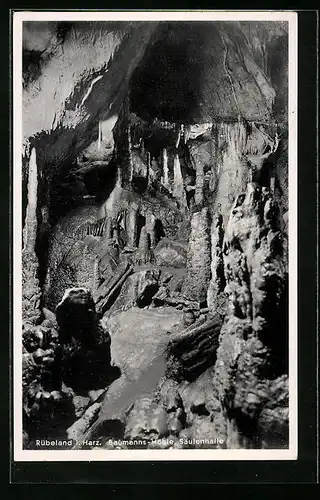 AK Rübeland i. Harz, Baumanns-Höhle, Säulenhalle