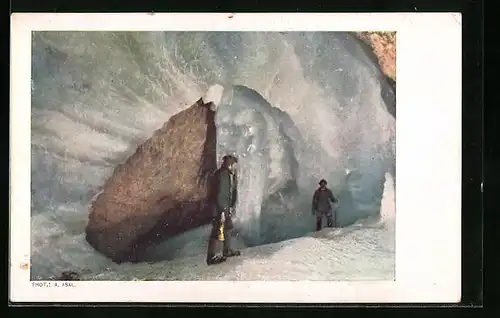 AK Eisriesenwelthöhle im Tennengebirge bei Salzburg, Eistor zum Mörkdom