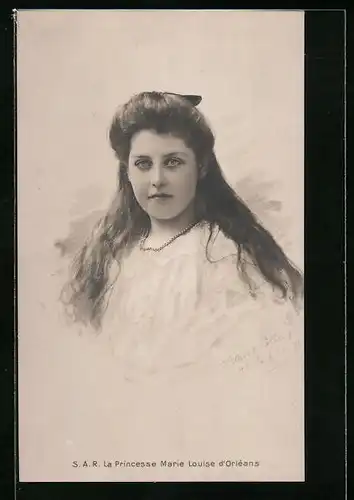AK La Princesse Marie Louise d'Orléans