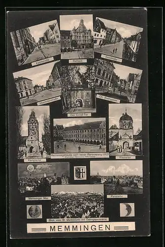 AK Memmingen, Kalchstrasse, Salzstrasse, Kemptertor