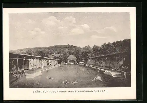 AK Durlach, Städtisches Luft-, Schwimm- und Sonnenbad