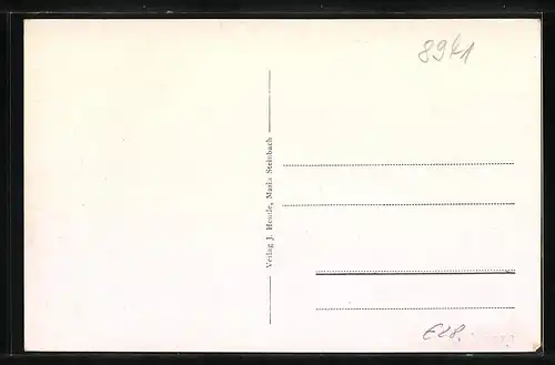 AK Maria Steinbach, Ortsansicht mit Berggipfeln