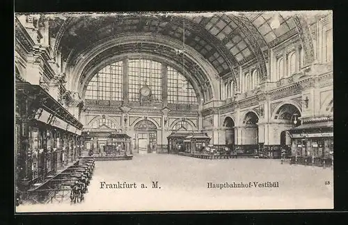 AK Frankfurt a. M., Hauptbahnhof - Vestibül