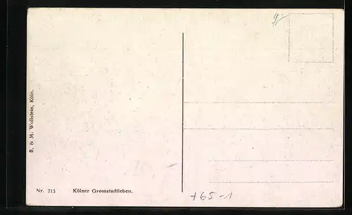 AK Köln, Partie am Dom und Bahnhof mit Petersbrunnen