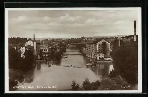AK Kempten /Allg., Partie an der Iller