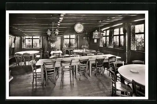 AK Lindau i. B., Gasthof zum goldenen Lamm - Innenansicht
