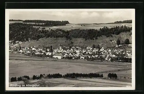 AK Kinding /Altmühltal, Ortsansicht aus der Vogelschau