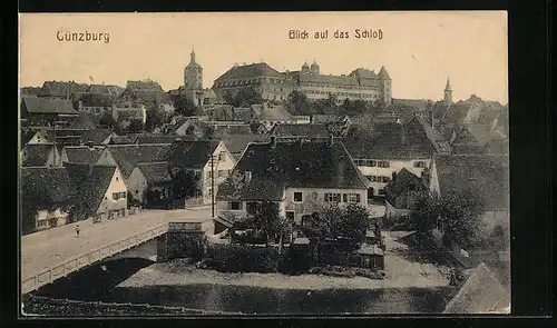 AK Günzburg a. d. D., Blick auf das Schloss