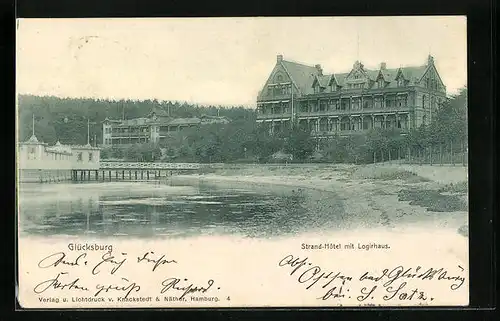 AK Glücksburg, Strand-Hotel mit Logirhaus