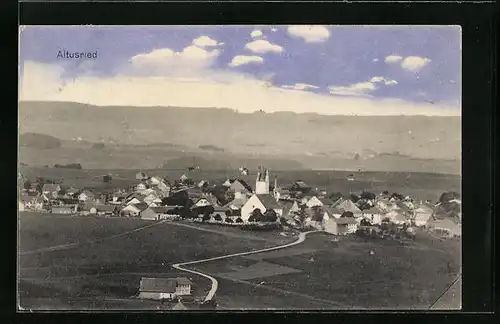 AK Altusried, Ortspartie mit Umland
