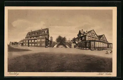 AK Inselsberg, Hotel Gotha mit Strassenpartie